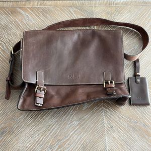 Cole Haan Leather Shoulder Strap, Messenger Bag